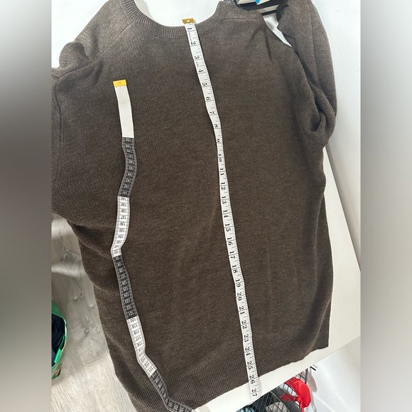 Jantzen Vintage USA Made Size M Brown Vneck Pullover Sweater Men - Picture 5 of 5